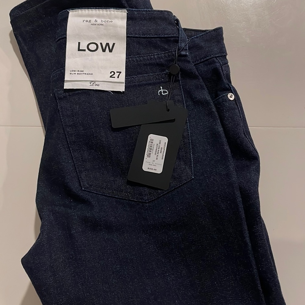 Low-rise slim boyfriend rag & bone jeans